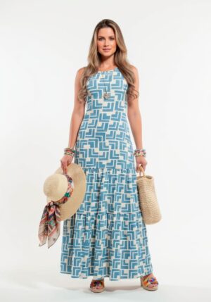 Vestido Poliamida - Preta Rosa